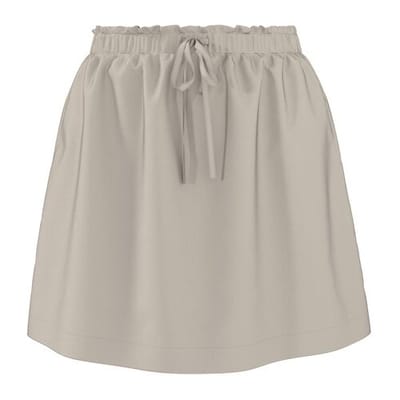 ESMARA Dames rok met linnen (Beige, S (36/38))