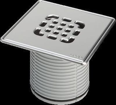 Viega Advantix opzet en verlengstuk voor vloerput hoog 100mm 150x150mm met O ring niet geschroefd roestvast staal