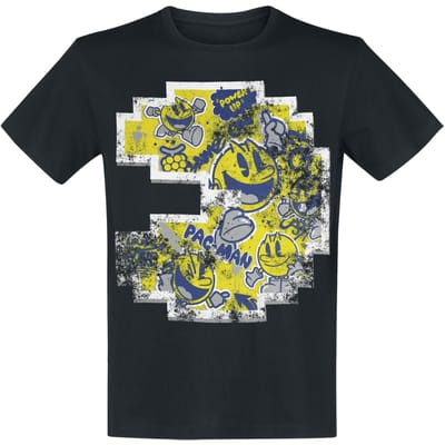Pac-Man - Gaming T-shirt - Pixel - S tot XL - voor Mannen - zwart