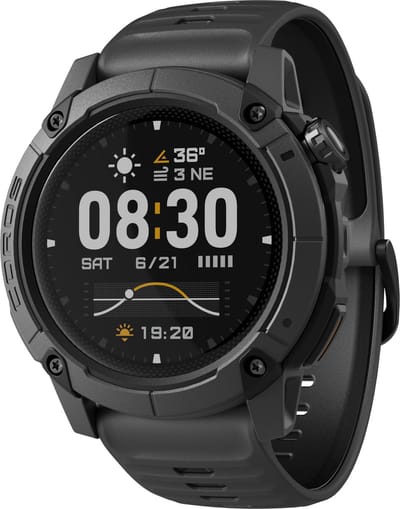 COROS -Horloge - Nomad - Donker Grijs - 46mm - Silicone - Adventure Watch