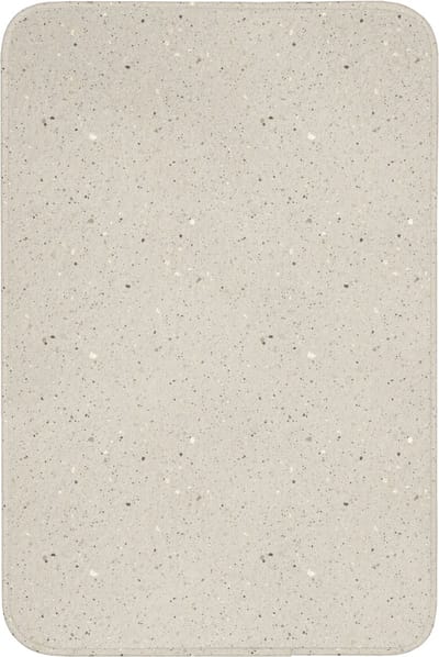 Badmat 60x90 cm - Antislip - Lichtbeige - Terrazzo - Grijs - Badmatten voor badkamer - Badkamermat - Douchemat - Badkamer mat