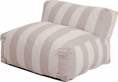 Modulaire Tuinstoel - Buitenbank Striped - Ontspannen Buiten - Hoge Kwaliteit Stof - 85x85x65 cm - Beige
