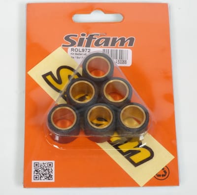 sifam variatorrol voor scooter piaggio 125 liberty s 2006 tot 2008 19x17 8.7grs nieuw