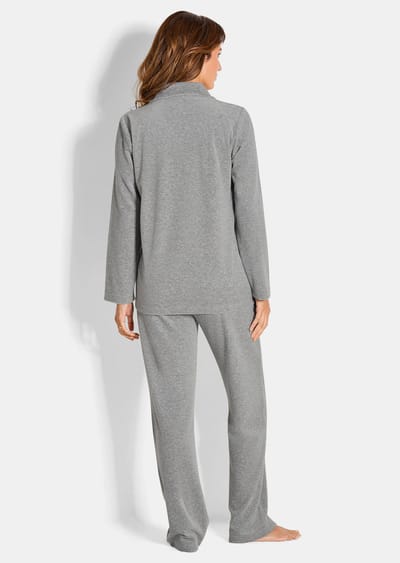 Nicky huisensemble met modieus borduursel - grijs - Gr. 23 van Goldner Fashion