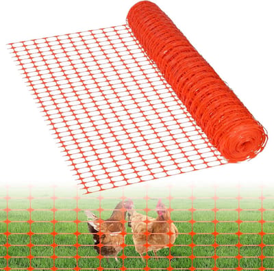 Beschermnet Rol - Afzetting hekwerk - Tuin afzetten - Sterk en flexibel - 30 meter - Oranje