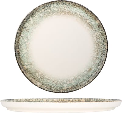 Kütahya Porselen Dinerbord - Rust Green - Porselein - 27 cm - set van 6