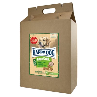 5kg Happy Dog NaturCroq bot met lam en rijst hondensnack