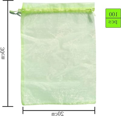 Set van 100 Beschermhoezen voor Druiven, 30 x 20 cm - Fruitbescherming tegen Fruitvlieg, Wespen en Vogels