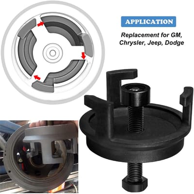 25264 Extracteur de poulie damper GM, Extracteur de poulie de vilebrequin Retirer le damper LS sans trous taraudés Remplacement pour GM noir