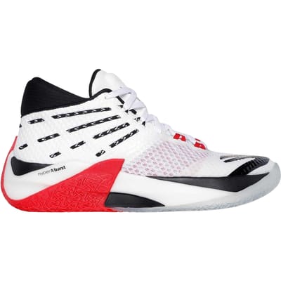 Skechers Heren Mesh Basketbalschoenen (Wit/Zwart)