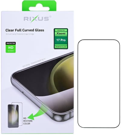 Rixus Clear HD Ultra Line Tempered Glass For Xiaomi 17 Pro