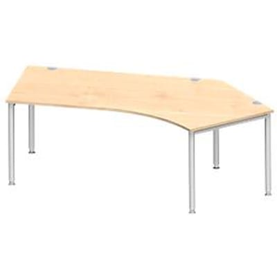 Schäfer Shop  Genius Hoekbureautafel MODENA FLEX 135°, aanbouw rechts, esdoorn