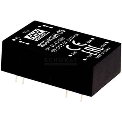MEAN WELL RDDW10H-05 DC/DC-converter 1 A 10 W Aantal uitgangen: 2 x Inhoud 1 stuk(s)