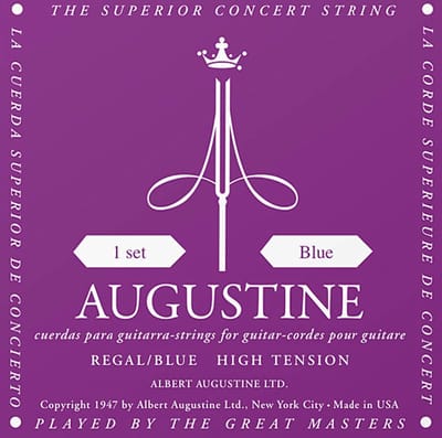 Augustine AU-REBU snarenset voor klassieke gitaar, gut, high tension trebles en high tension basses, high tension