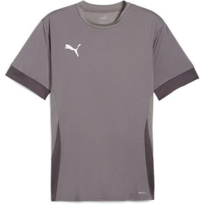 PUMA teamGOAL Matchday Jersey Heren Sportshirt - Cast Iron-PUMA White-Shadow Gray