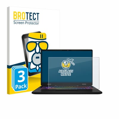 BROTECT - Screenprotector voor MSI Vector 16 HX AI - Folie Beschermfolie Beschermglas matte 3 Stuks