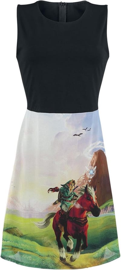 Ocarina of Time Jurk voor Dames, Maat M - Kleding Geïnspireerd op Videogames