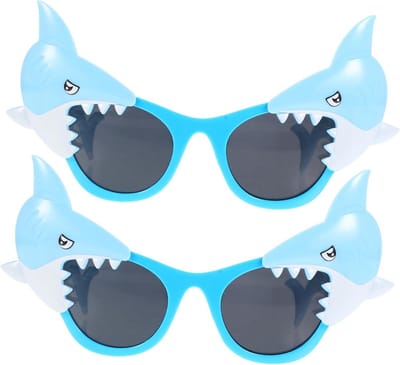 Grappige blauwe haai brillen voor feesten, cosplay en evenementen - Duurzaam en opvallend design voor een unieke look