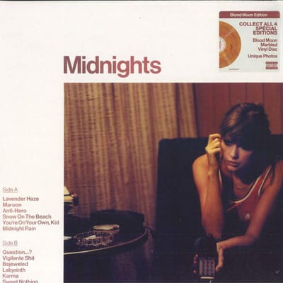 Taylor Swift - Midnights (LP) (Coloured Vinyl) (Limited Blood Moon Edition)