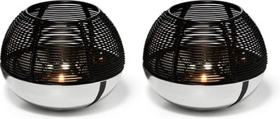 Philippi Set Luna theelichthouders S - Waxinelichthouders - Zwart - Modern