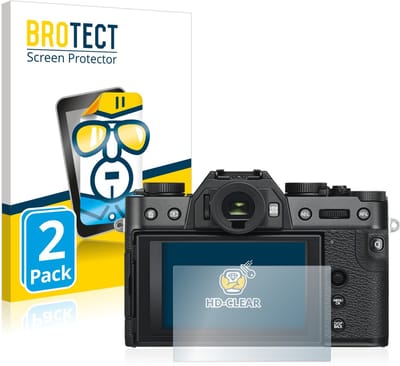 BROTECT - Screenprotector voor Fujifilm X-T30 ll - Folie Beschermfolie transparant 2 Stuks