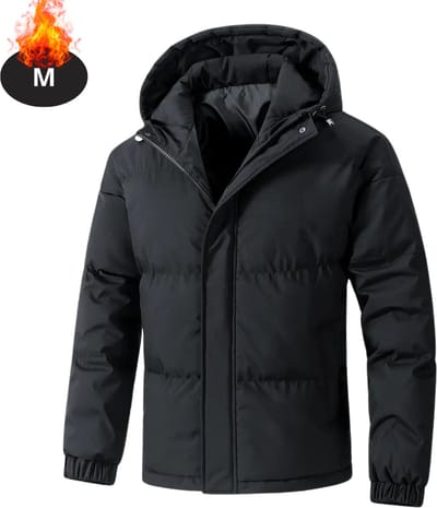 Livano Winterjas - Parka - Heren - Winter - Jas - Volwassen - Stijlvol - Zwart - M