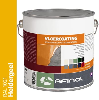 Afinol Vloercoating Heldergeel (RAL 1021) 2,5 liter