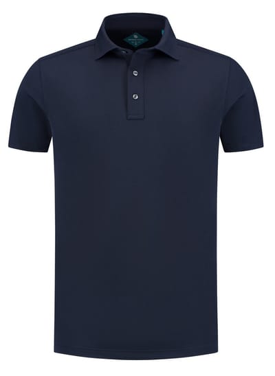 District Indigo - Polo Korte mouw - Heren - M - Blauw - Polyester - 7.41.400.780