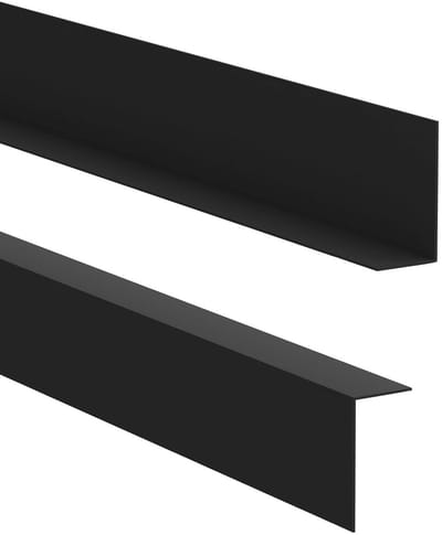 Sokkelprofiel PVC - Bodemprofiel Plint - Moderne Afwerking - Montage Zonder Boren - 35x18mm 2 Meter - Zwart