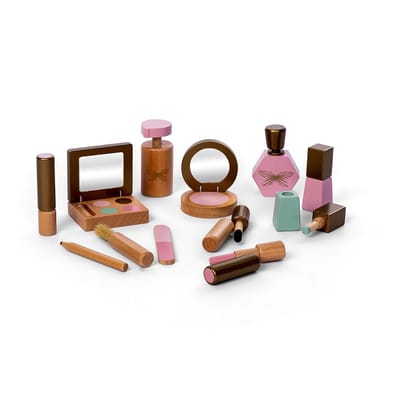 Houten Make-up Set met toilettas | By Astrup