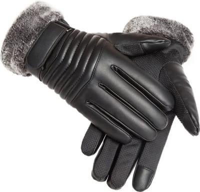 Winterhandschoenen voor Mannen – Warme Gevoerde Touchscreen Handschoenen voor Fietsen, Motor en Buitenactiviteiten