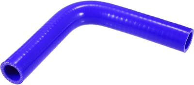 Dailygoods- Siliconen Slang 90 Graden - Universele Koppeling - Binnendiameter 22 mm - Dikte 5 mm - Blauw - Verbeterde Doorstroming - Koelslang