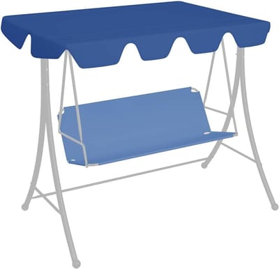 Schommelbank Luifel - Vervangend Dekzeil - Buiten Zomer - Waterafstotend Stof - 150x70 cm - Blauw