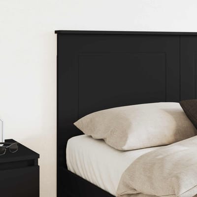 vidaXL - Hoofdbord - Zwarte - Eik - 100 - cm - Geconstrueerd - hout