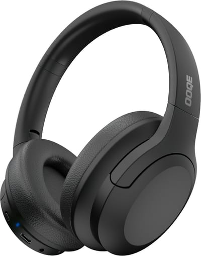 OOQE PRO HX9 - Koptelefoon | Koptelefoon Bluetooth | Koptelefoon Draadloos | Koptelefoon met Microfoon | Passive Noise Cancelling | ClearTone: Zuiver | Nieuwste Bluetooth 5.3 | Opvouwbaar | Ergonomisch | Energiezuinig: Lange Batterijduur | Zwart