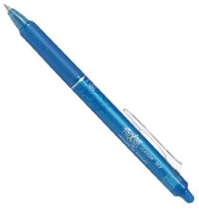Pilot FriXion Ballpen 0.7mm Clicker  – Doos van 12 stuks - Lichtblauw