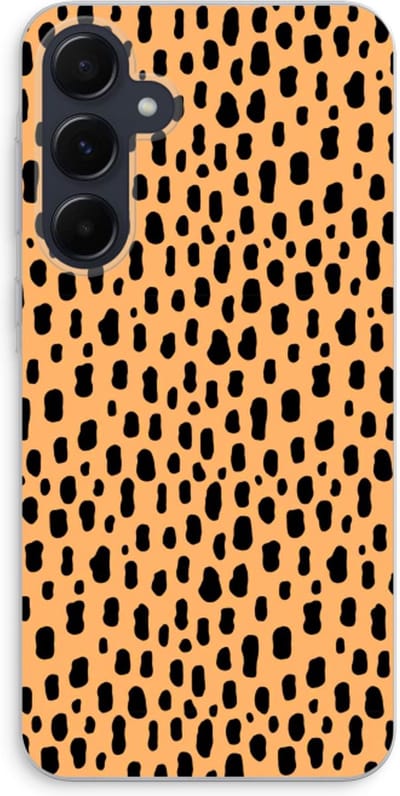Case Company® - Hoesje geschikt voor Samsung Galaxy A55 hoesje - Panter - Soft Cover Telefoonhoesje - Bescherming aan alle Kanten en Schermrand