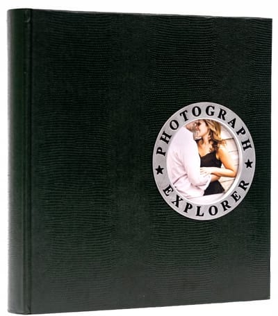 Groen Traditioneel Album 60 Witte Pagina's, Gebonden, Cadeau