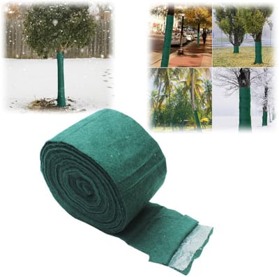 1 rol boom isolatiedoek - boom antivrieshuls - plant decoratieve stroken - winterse boomwikkelstrips - meerlaags en verdikt - vorstbestendig en ademend - beschermt de boomschors tegen dieren en kou (12 cm * 18 m - groen)