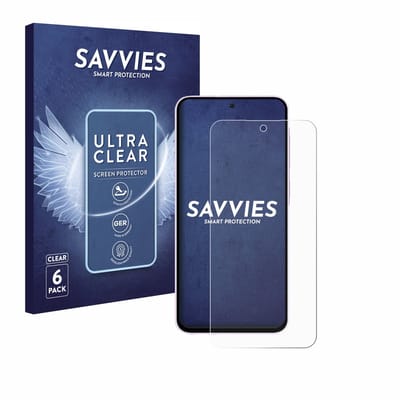 Savvies - Screenprotector voor Samsung Galaxy A56 5G - Folie Beschermfolie transparant 6 Stuks