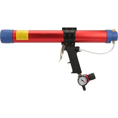 600ml Zachte Lijm Luchtpistool Pneumatisch Handgereedschap met Snelheidsmeter voor Architectonische Decoratie red