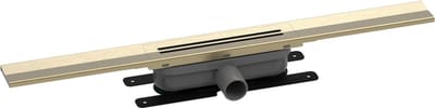 Easy drain R-line Clean Color douchegoot 70cm brushed brass
