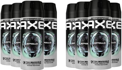 Axe Deo Spray Apollo 72H DRY - 8 x 150 ml - Voordeelverpakking