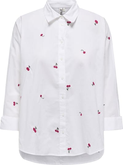 ONLY - ONLNEW LINA GRACE LS EMB SHIRT NOOS WVN - Dames - Blouses