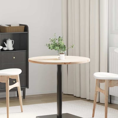 vidaXL - Tafelblad - Ø70x2,5 - cm - massief - grenenhout