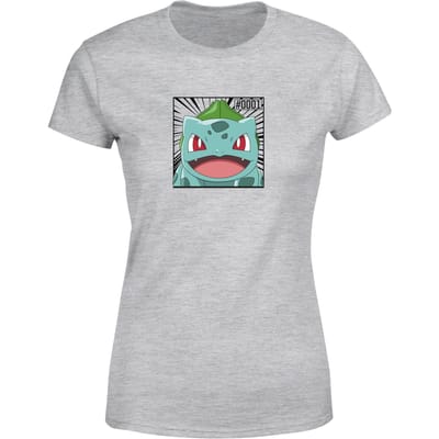 Pokémon Pokédex Bulbasaur #0001 Women's T-Shirt - Grey - XS