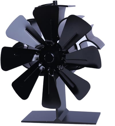 Kachelventilator voor betere warmteverdeling, 8 bladen