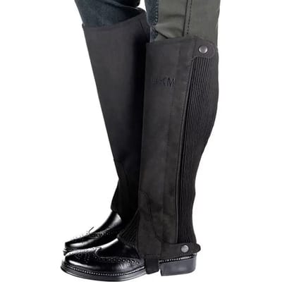Mini-chaps van suède leer kind HKM