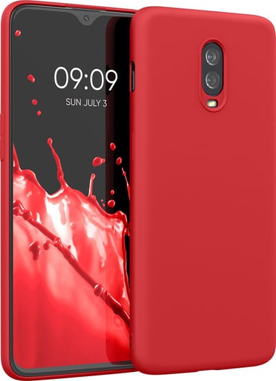 kwmobile telefoonhoesje geschikt voor OnePlus 6T - Hoesje voor smartphone - Back cover in rood