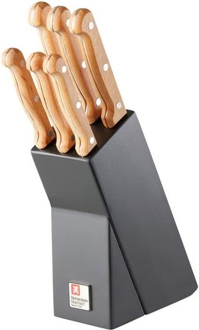 Richardson Sheffield - Artisan Wood 6-delige messenblok